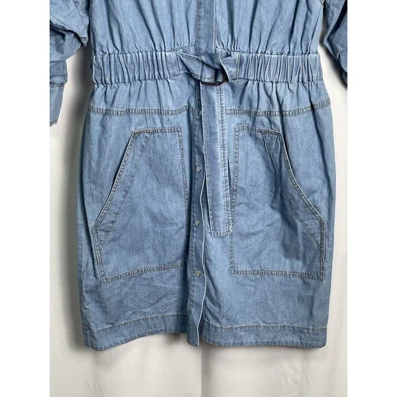Derek Lam 10 Crosby Hadley Denim Shirtdress Sz 10 New